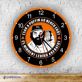 Csak a Puffin...  kör alakú falióra