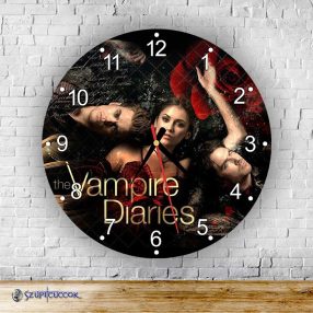 Vámpírnaplók  kör alakú falióra