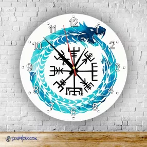 Jormungandr and vegvisir  kör alakú falióra