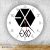 Exo logó  kör alakú falióra