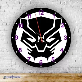Black Panther logó  kör alakú falióra