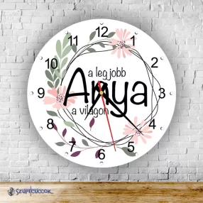 A legjobb Anya  kör alakú falióra