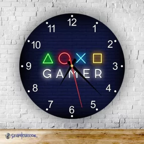 Playstation gamer  kör alakú falióra