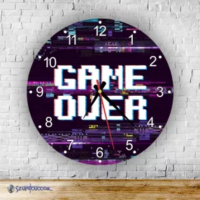 Game over pixel  kör alakú falióra