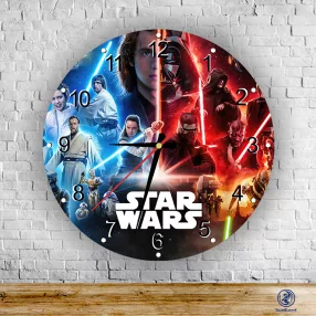 Star Wars az erő két oldala  kör alakú falióra