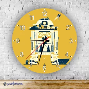Star Wars R2D2 grafika  kör alakú falióra