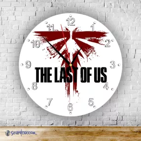 The Last of Us Firefly logó  kör alakú falióra