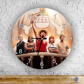One Piece Karakterek  kör alakú falióra