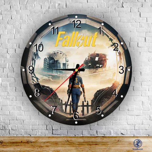 Fallout üveg falióra