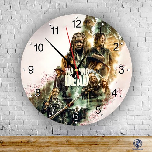 The Walking Dead - Negan X Lucille kör alakú üveg falióra
