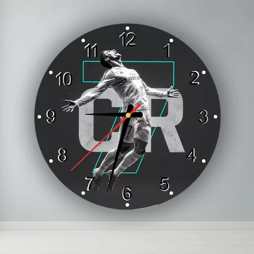 Cristiano Ronaldo CR7 -  kör alakú falióra