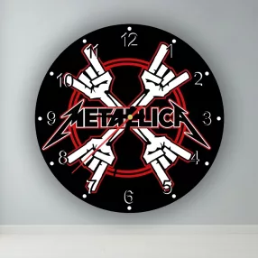 Metallica -  kör alakú falióra