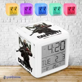   Call of Duty Soldier színváltós világító ébresztő óra