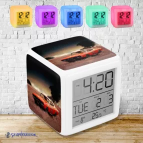   Hazárd megye Lordjai Dodge Charger színváltós világító ébresztő óra