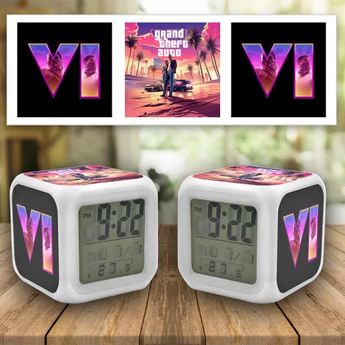 GTA VI logo ébresztő óra