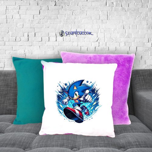 Sonic plüss párnahuzat (több színben)