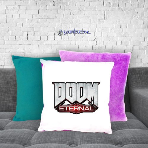 Doom - Eternal plüss párnahuzat (több színben)