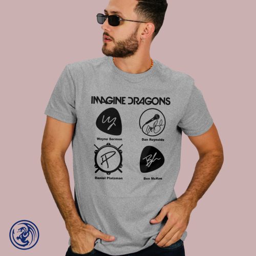 Imagine Dragons - Autogram – logó férfi póló
