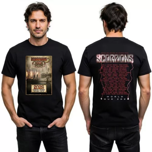 Scorpions Tour Budapest férfi póló