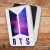 BTS Galaxy logó fém szendvicsdoboz (tároló doboz)