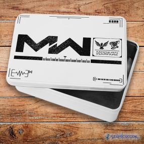   Call of Duty - Modern Warfare logo fém szendvicsdoboz (tároló doboz)