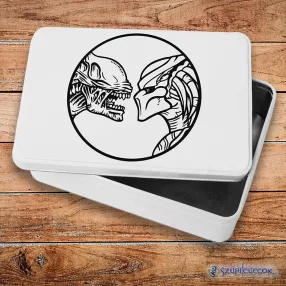   Alien VS Predator face to face fém szendvicsdoboz (tároló doboz)