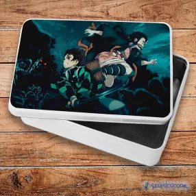   Demon Slayer - Tanjiro és Nezuko fém szendvicsdoboz (tároló doboz)