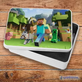 Minecraft - Steve fém szendvicsdoboz (tároló doboz)