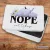 Nope, not today - cicás fém szendvicsdoboz (tároló doboz)