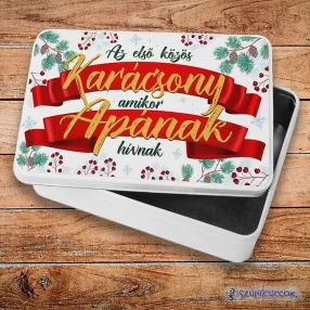   Az első közös karácsony apaként fém szendvicsdoboz (tároló doboz)