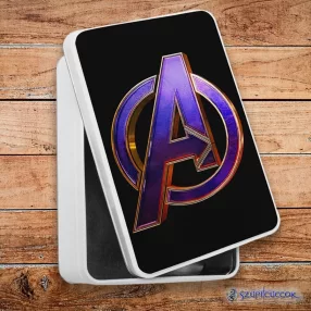   Marvel Bosszúállók logó fém szendvicsdoboz (tároló doboz)