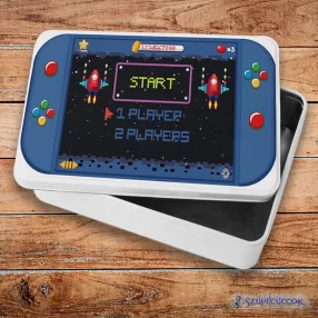 Retro space gamer fém szendvicsdoboz (tároló doboz)