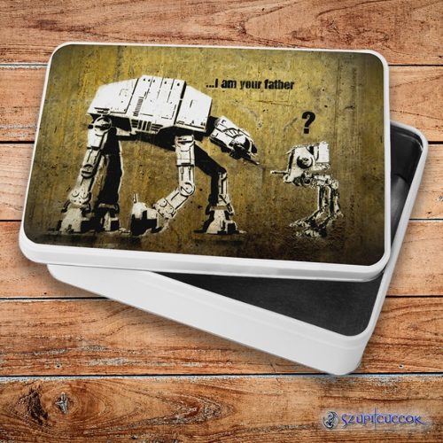 Star Wars Birodalmi lépegetők fém szendvicsdoboz (tároló doboz)