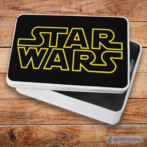 Star Wars logó fém szendvicsdoboz (tároló doboz)
