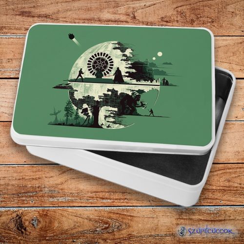 Star Wars retró Halál csillag fém szendvicsdoboz (tároló doboz)