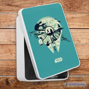   Star Wars retró Millenium Falcon fém szendvicsdoboz (tároló doboz)