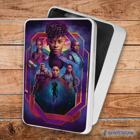   Fekete Párduc Wakanda Forever karakterek karakterek fém szendvicsdoboz (tároló doboz)