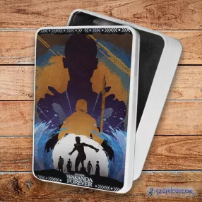   Black Panther Wakanda Forever painting fém szendvicsdoboz (tároló doboz)