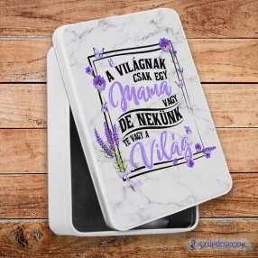   A Világnak csak egy anya vagy.. fém szendvicsdoboz (tároló doboz)