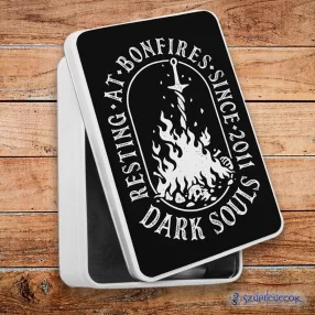  Dark Souls Resting at Bonefire fém szendvicsdoboz (tároló doboz)
