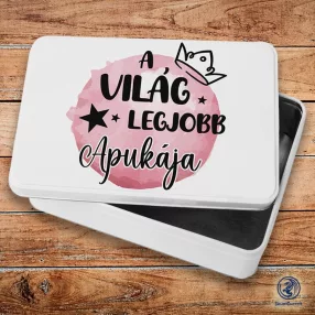   A világ legjobb lányos apukája szendvicsdoboz (tároló doboz)