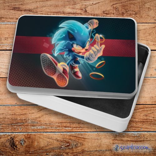 Sonic fém szendvicsdoboz (tároló doboz)