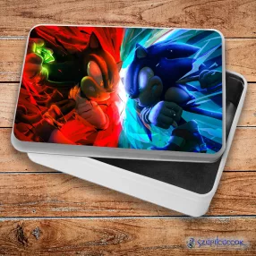 Sonic és Shadow fém szendvicsdoboz (tároló doboz)